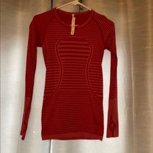 Lululemon tech swiftly long sleeve pink size 4